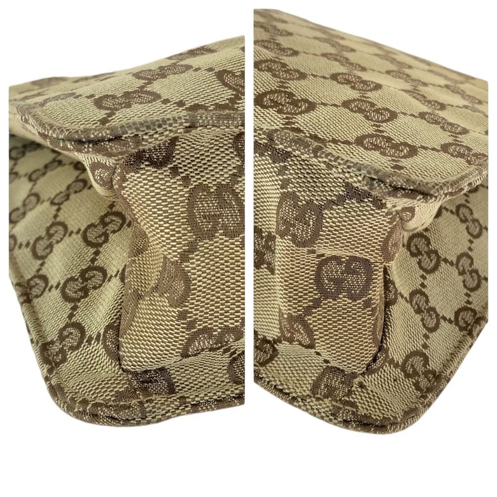 Gucci Eclipse Brown Silver Hardware Gg Canvas 120… - image 3